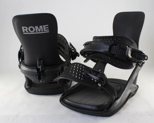 Rome Volt FASE Snowboard Bindings, Medium (US Men's 7.5-10.5) Black 2027 Demo