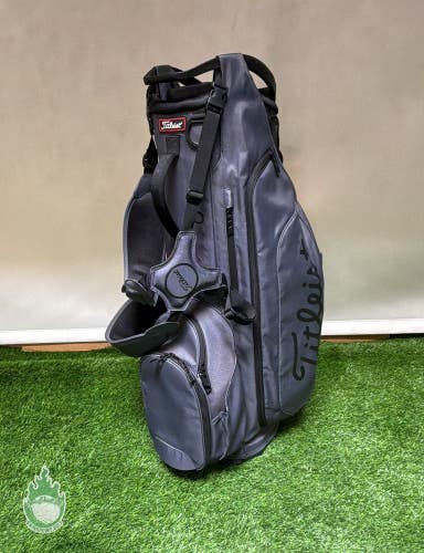 Titleist Golf Cart/Carry Stand Bag 5 Hybrid 5-Way Divided Grey W/ Dual Straps