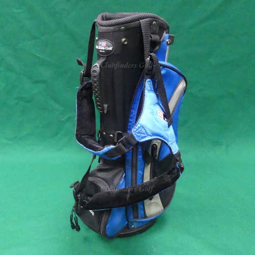 US Kids Golf 45-31 Black/Blue/Grey 25" Tall 4-Way Golf Stand Bag (No Raincover)