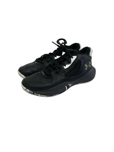 Used Under Armour LOCKDOWN Basketball Shoes Y Black Junior 04.5 11692-S000158831