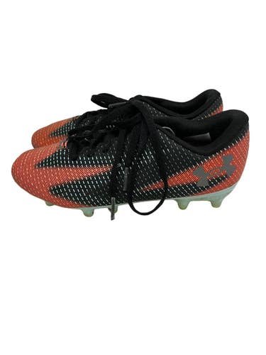 Used Under Armour SHADOW SELECT Soccer Cleats Black And Orange Junior 02.5 11692-S000158908