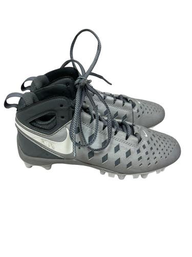 Used Nike HUARACHE LAX Cleats Boys Grey Junior 02.5 11692-S000158929