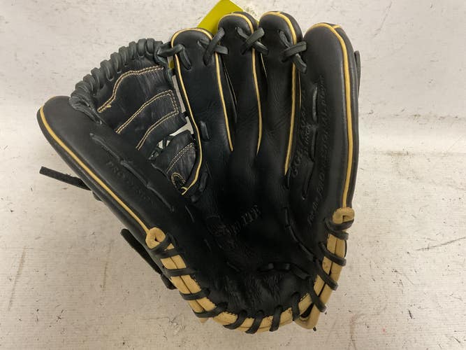 Used Rawlings GG Elite GGE1202PB Baseball Glove RH Throw Black And Tan 12" 11855-S000211808