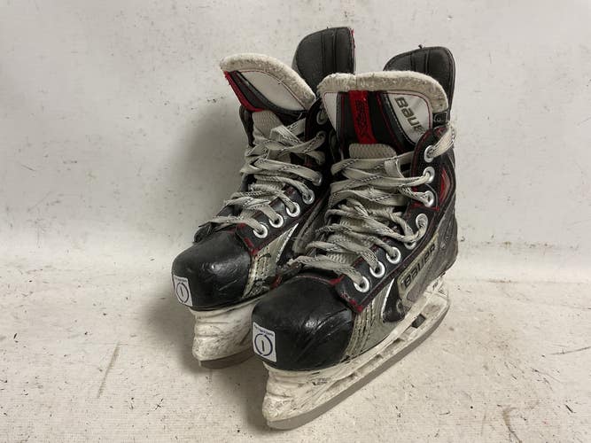 Used Bauer VAPOR X60 Junior Hockey Skate White/Black/Red Junior 01 11855-S000211795