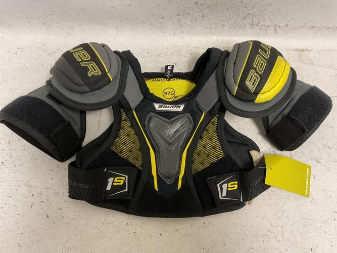 Used Bauer SUPREME 1S Youth Shoulder Pads Black And Yellow LG 11855-S000211784