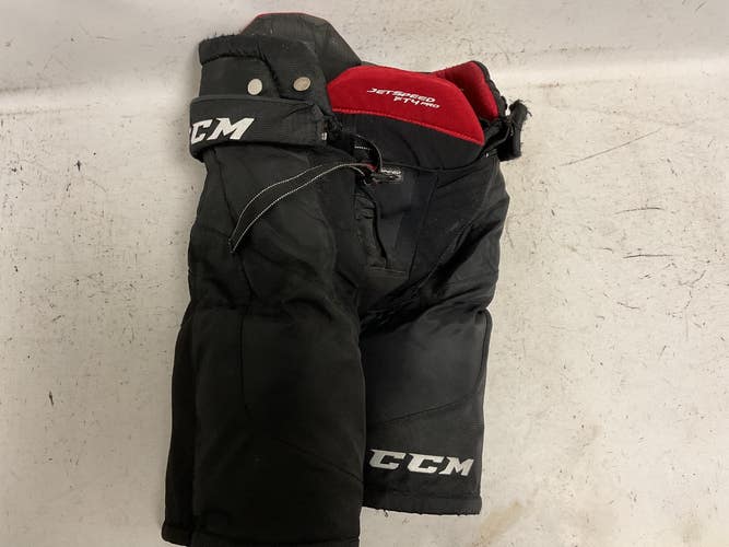 Used CCM JETSPEED FT4 PRO Junior Pant Black And Red LG 11855-S000211782