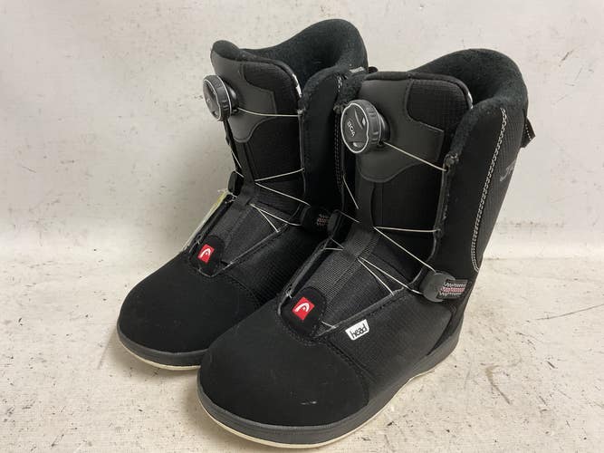 Used Head Boa Boys Snowboard Boots Black Junior 04.5 11855-S000211759