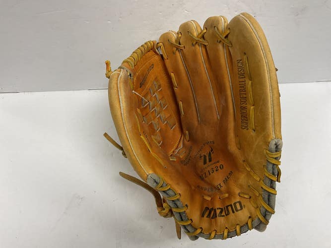 Used Mizuno MZ 1320 Baseball Glove RH Throw Tan 13" 11855-S000211678