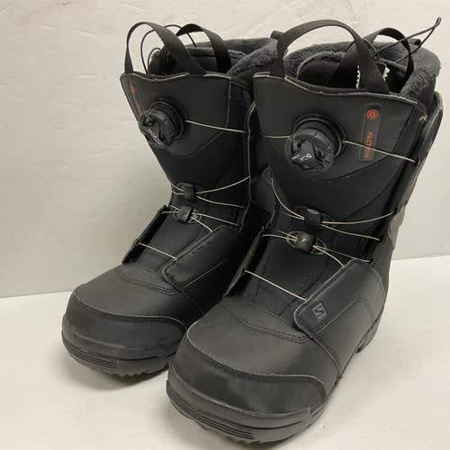 Used Salomon FACTION BOA Mens Snowboard Boots Black Senior 7 11855-S000211660