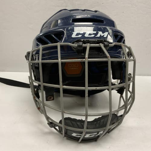 Used CCM FL3DS JR Helmet Cage Combo Navy Blue One Size 11855-S000211656
