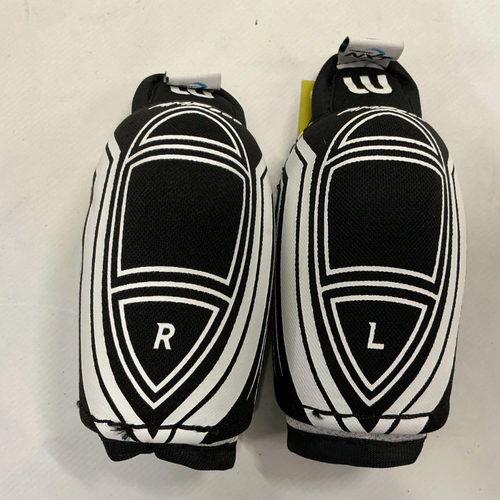 Used WinnWell AMP 500 Youth Elbow Pads White And Black LG 11855-S000211645