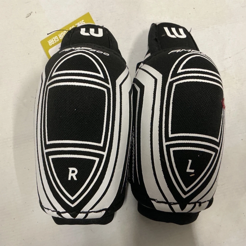 Used WinnWell AMP 500 Youth Elbow Pads White And Black SM 11855-S000211644