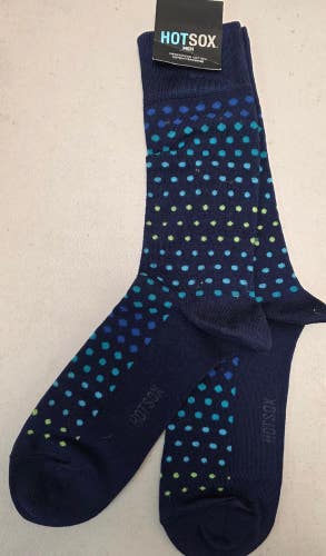 ST10 HotSox Hot Sox "Multicolor Polka Dot Dress" Crew Length Socks FREE SHIPPING