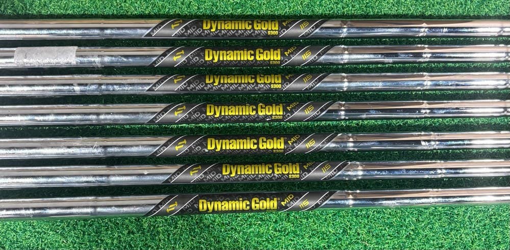 True Temper Dynamic Gold S300 Stiff Mid 115g Shaft Set 4-PW