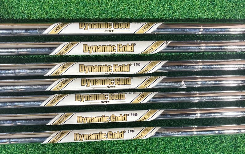True Temper Dynamic Gold AMT S400 Tour Issue Stiff Shaft Set 4-PW