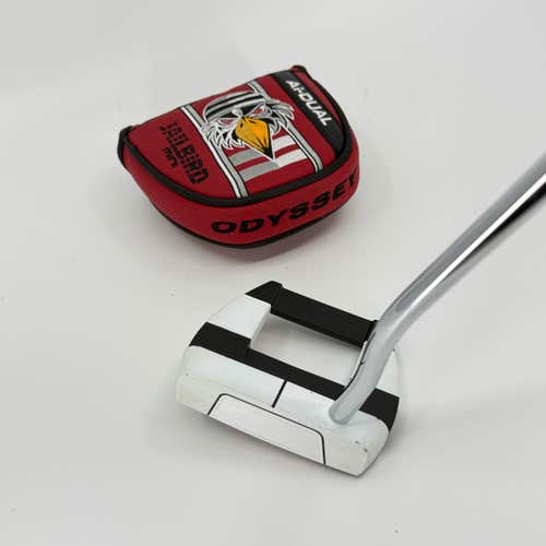 Odyssey Ai-DUAL Jailbird Mini Putter RH Mallet 33 1/4" Headcover Used Steel Golf