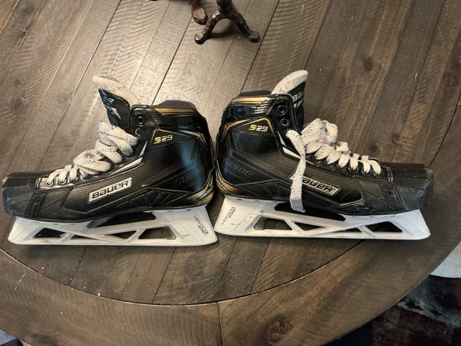 Bauer Supreme S29 Hockey Goalie Skates Regular Width 11.5 (Used)