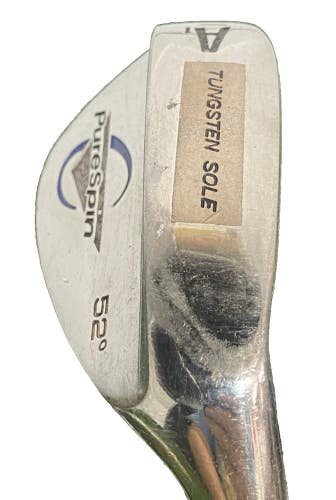 PureSpin A1 Diamond Face Tungsten Gap Wedge 52* Stiff Steel 35.5" RH Mid Grip