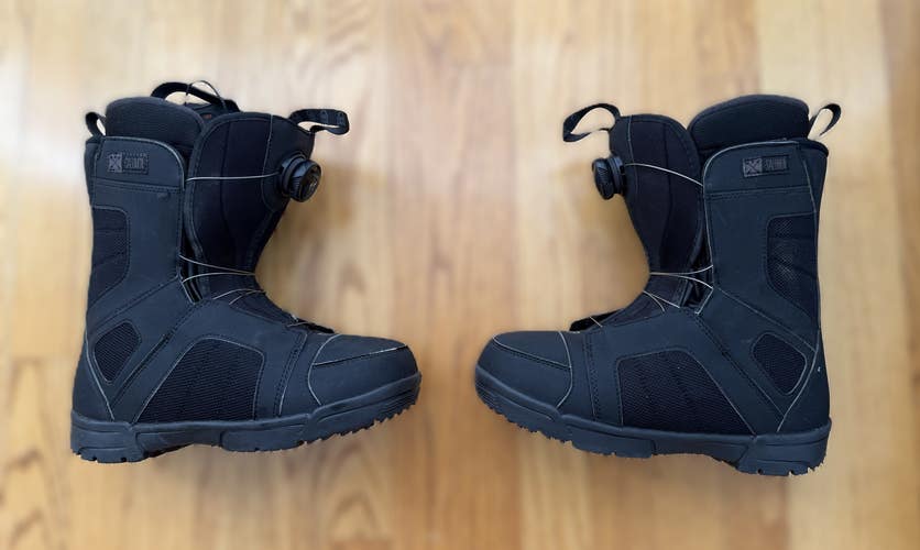 Size M 7.0 (W 8.0) Salomon Titan BOA Snowboard Boots Medium Flex All Mountain (Used)