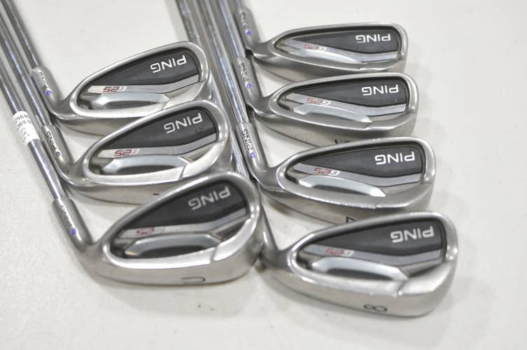 Ping G25 5-W, UW Iron Set Stiff Purple Dot Right KBS Tour 120g Steel #229640