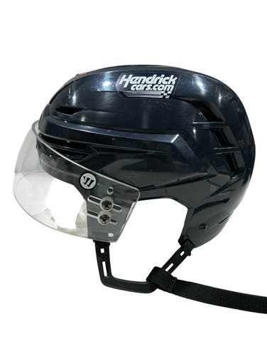 Warrior Alpha One Pro, Pro Stock Hockey Helmet Visor Combo Navy Medium (Used) 3502