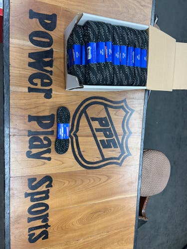 One Box (36 pairs) ProGuard Black Hockey Laces 132”