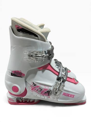 Used Roces IDEA UP Girls DH Ski Boot White 190 MP - Y12 11847-S000039900
