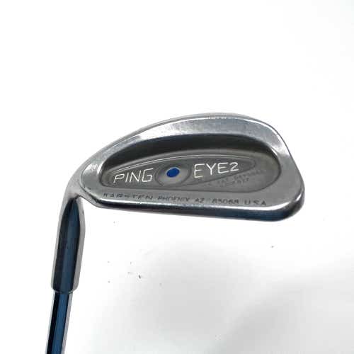 LEFTY Ping Eye 2 Lob Wedge LW Blue Dot 1* Up Karsten ZZ-Lite Stiff Steel Mens LH