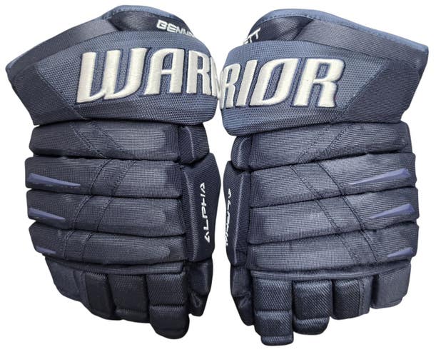 Warrior Alpha DX Pro Stock Custom Hockey Gloves 13" NEW Navy ETT (16209)