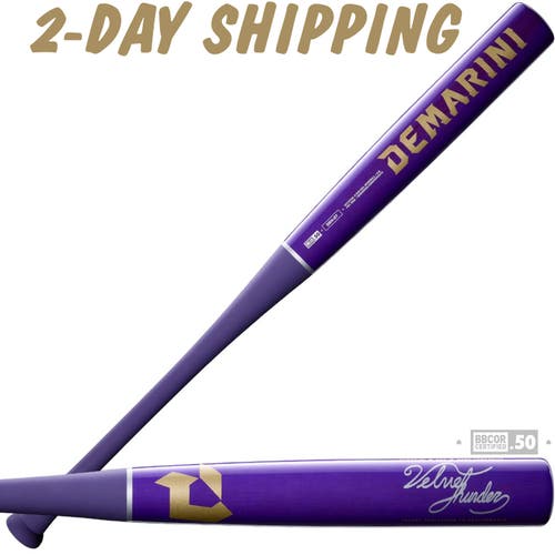 NEW | 2027 Demarini 32"/29 oz Velvet Thunder D54 Maple Comp BBCOR Baseball Bat | 1-Yr Warranty