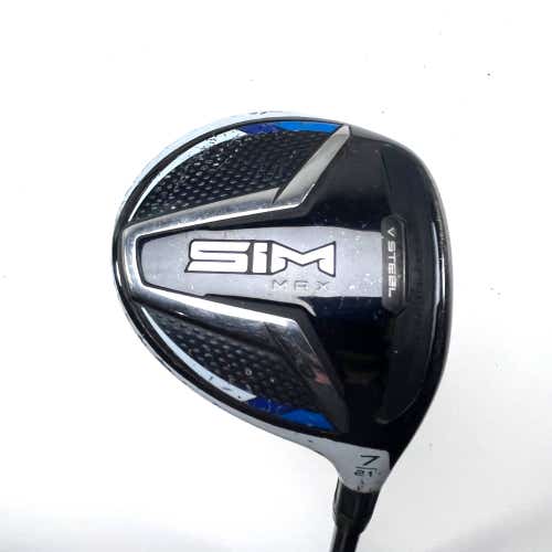 TaylorMade SIM MAX 7 Fairway Wood 21* Fujikura Ventus Blue 5A Senior RH