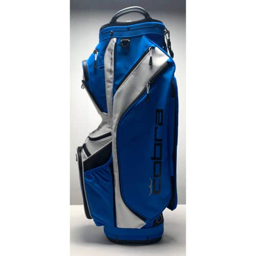 Cobra Ultralight Pro Cart Bag Blue 14-Way Divide Single Strap Golf Bag NEW