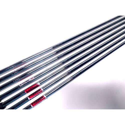 KBS $-Taper 120 Stiff Steel Iron Set of 7 Shafts 34.50''-37.25''- Pull 0.355