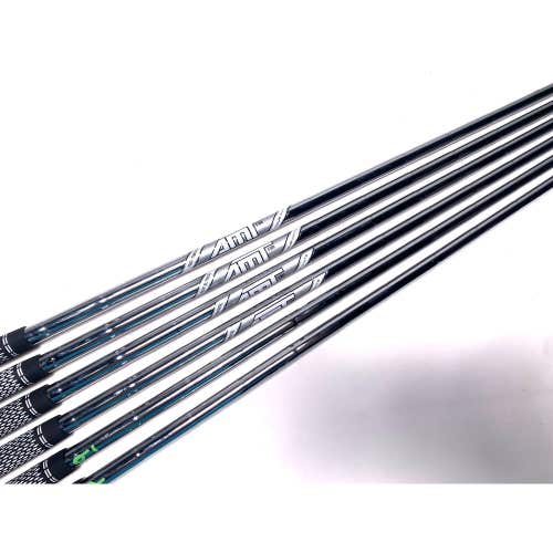 True Temper AMT S300 Tour White Stiff Iron Set of 6 Shafts 34.25''-35.75'' 0.355