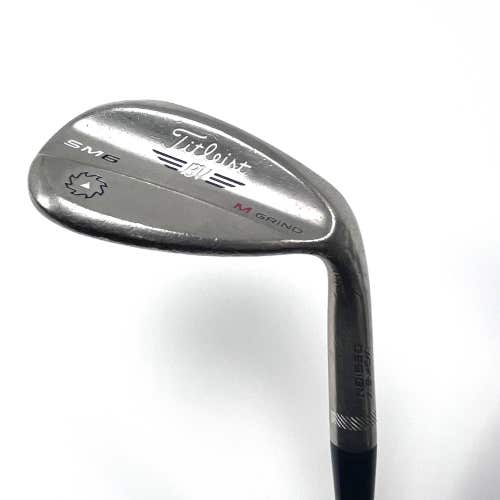 Titleist Vokey SM6 Steel Grey Lob Wedge LW 60* 8 Bounce M-Grind SM6 Wedge RH