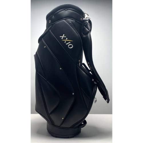 XXIO Cart Bag Black 4-Way Divide Single Strap Golf Bag