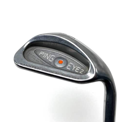 Ping Eye 2 Sand Wedge SW Orange Dot 2* Flat Karsten ZZ-Lite Wedge Steel Mens RH