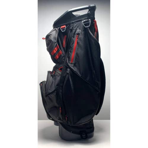 Sun Mountain C130 Cart Bag Black/Red 14-Way Divide Single Strap Golf Bag