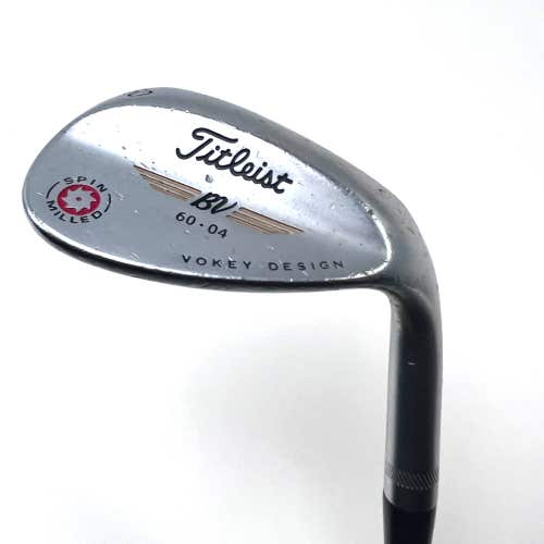 Titleist Vokey Spin Milled Chrome 2009 Lob Wedge LW 60* 4 Bounce Vokey Wedge RH