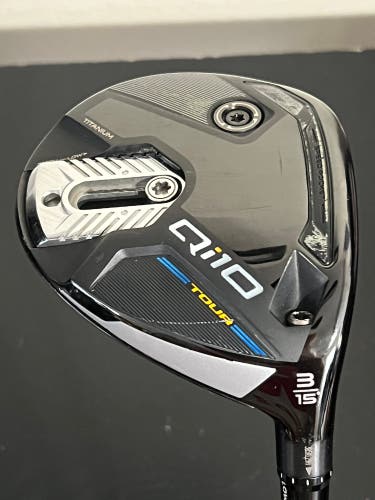 *MINT* TaylorMade Qi10 Tour 3 Fairway Wood 15* RH Reax 55g Stiff Shaft GP ZGrip