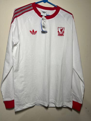 adidas Liverpool FC Originals Long Sleeve Tee Men's Size Large JZ2543