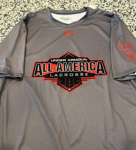 Under Armour All America game team lacrosse shooter shirt L large NEW