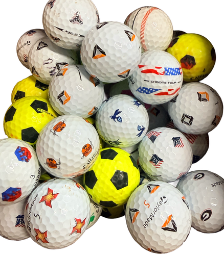 Truvis/Pix Grade B Tour Golf Balls 2 1/2 Dozen