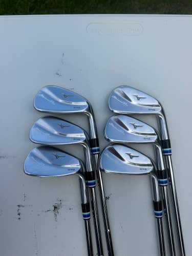 Mizuno Pro 245 Iron Set 5-PW Dynamic Gold Mid 115 Stiff Flex +1 1/4" NICE