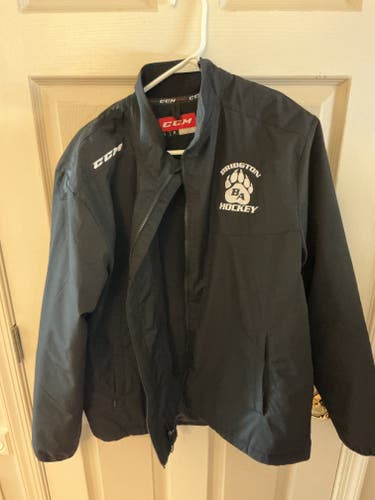 Black Men's Large CCM Warm Up Jacket (Used)