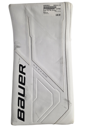 Used Bauer Supreme M5 Pro Senior Goalie Blocker White 11742-S000549011