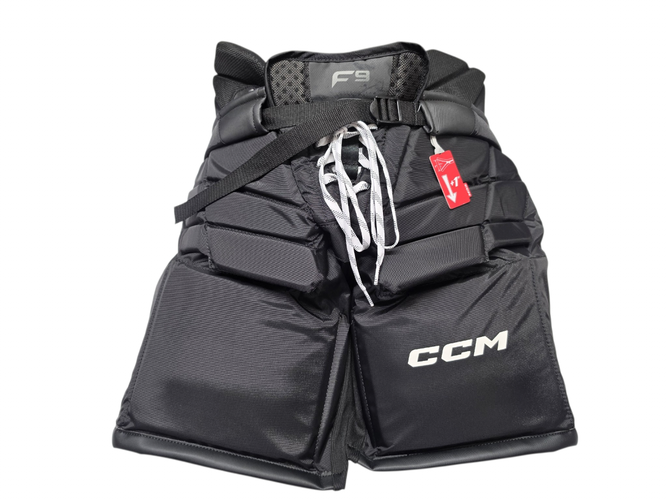 CCM F9 Intermediate Hockey Goalie Pants Black Size Large 11742-S000543193