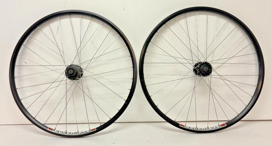 Sun Rims Black Eye 32-Spoke Aluminum Disc Brake 26" QR Wheelset Shimano M475