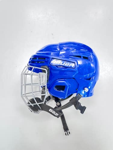 Used Bauer PRODIGY Helmet Cage Combo Royal Blue One Size 11860-S000317575