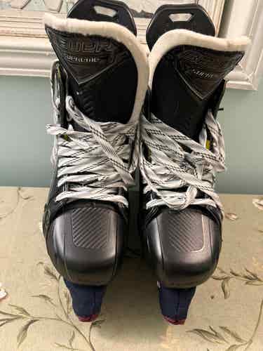 Black/Gray 2024 Bauer Supreme M50 Pro Hockey Skates size 10 fit 2 Used ONCE